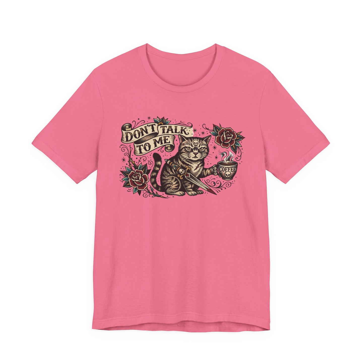 VOID - Don't Talk To Me Cat Tee — Vintage Tattoo Style Graphic T-Shirt