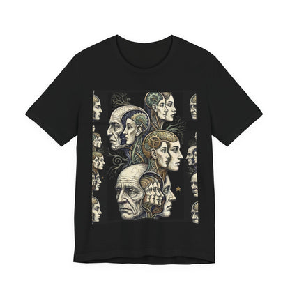 Family Of Thought - "Hearing Voices" - Human Mind Anatomy Tee — Vintage Phrenology Art T‑Shirt