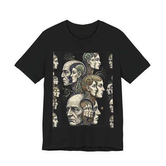 Family Of Thought - "Hearing Voices" - Human Mind Anatomy Tee — Vintage Phrenology Art T‑Shirt