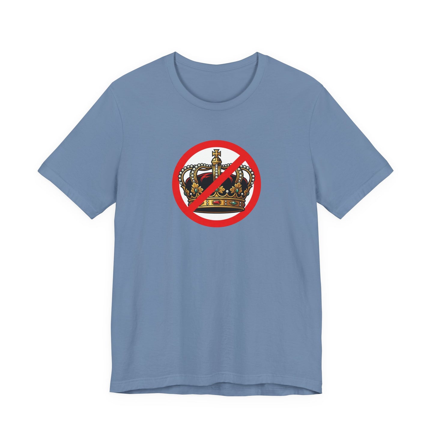 No Kings - Smaller Graphic - Protest Rally T-Shirt — No Crown Prohibition Graphic Tee
