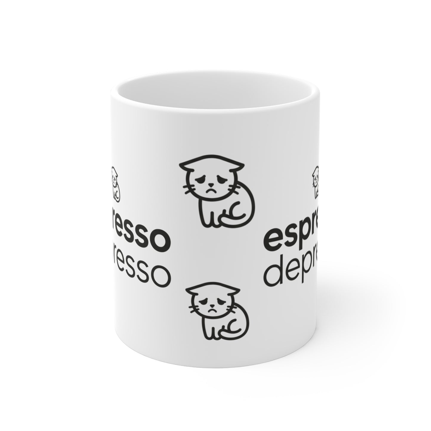VOID - Espresso Depresso Mug — Funny Coffee Cat 11oz Ceramic