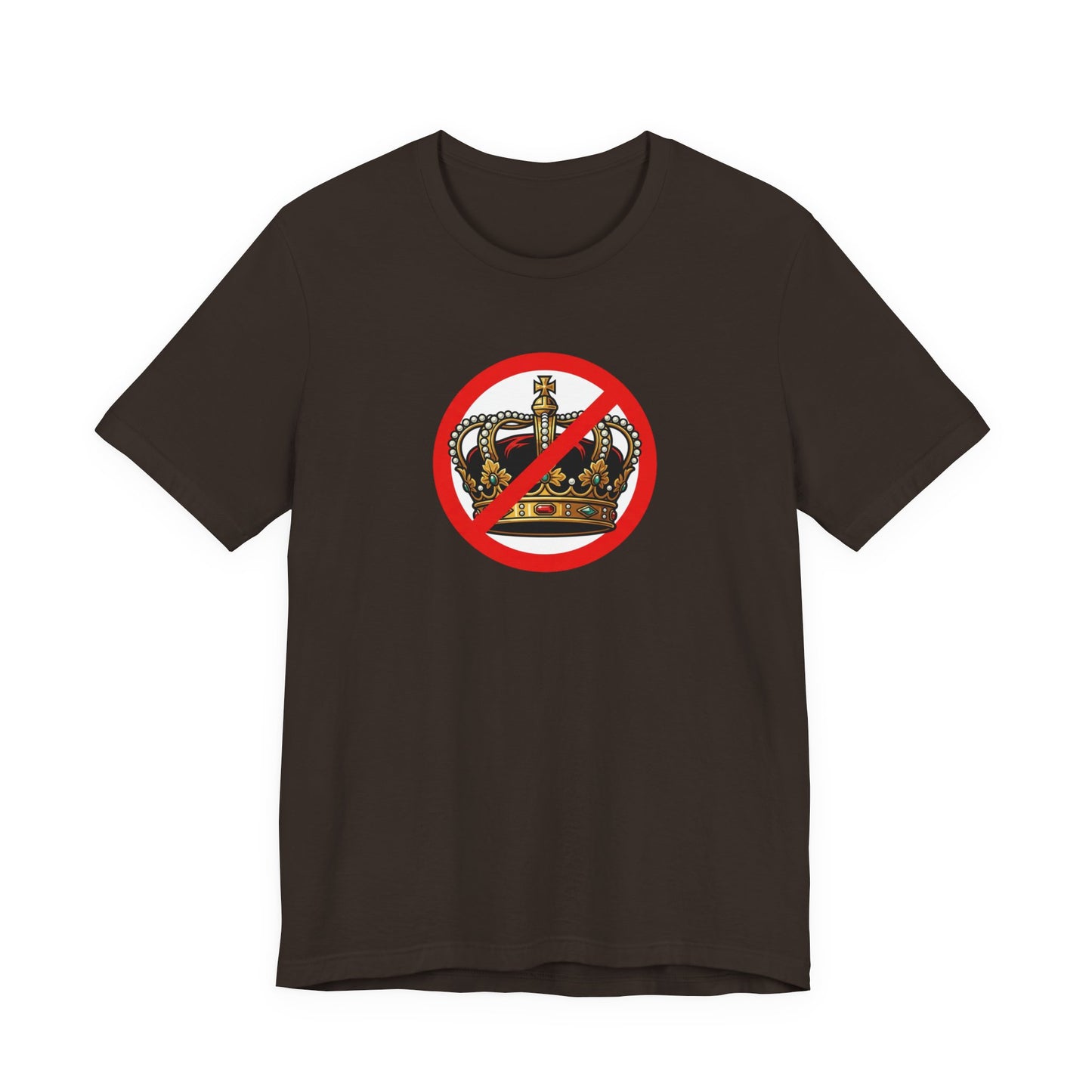 No Kings - Smaller Graphic - Protest Rally T-Shirt — No Crown Prohibition Graphic Tee