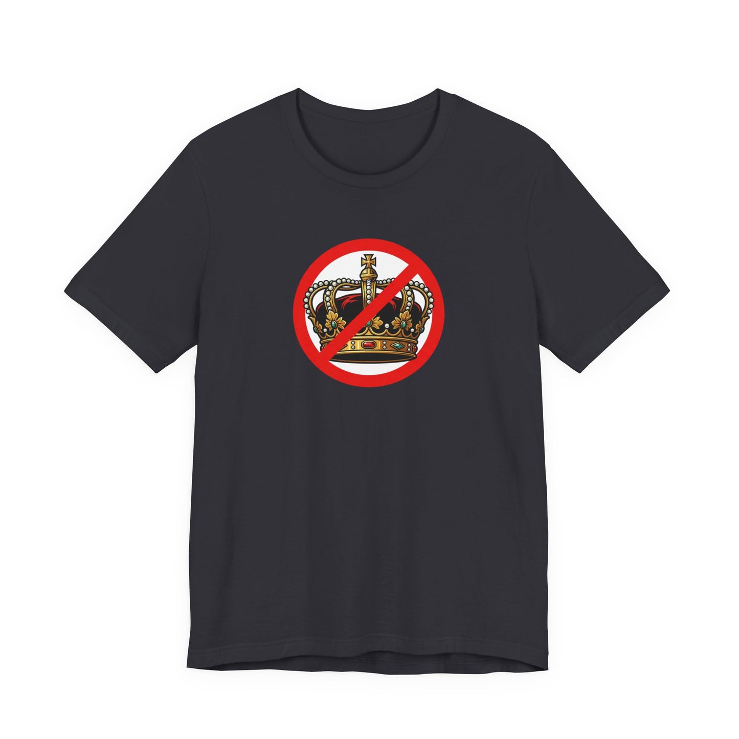 No Kings - Smaller Graphic - Protest Rally T-Shirt — No Crown Prohibition Graphic Tee