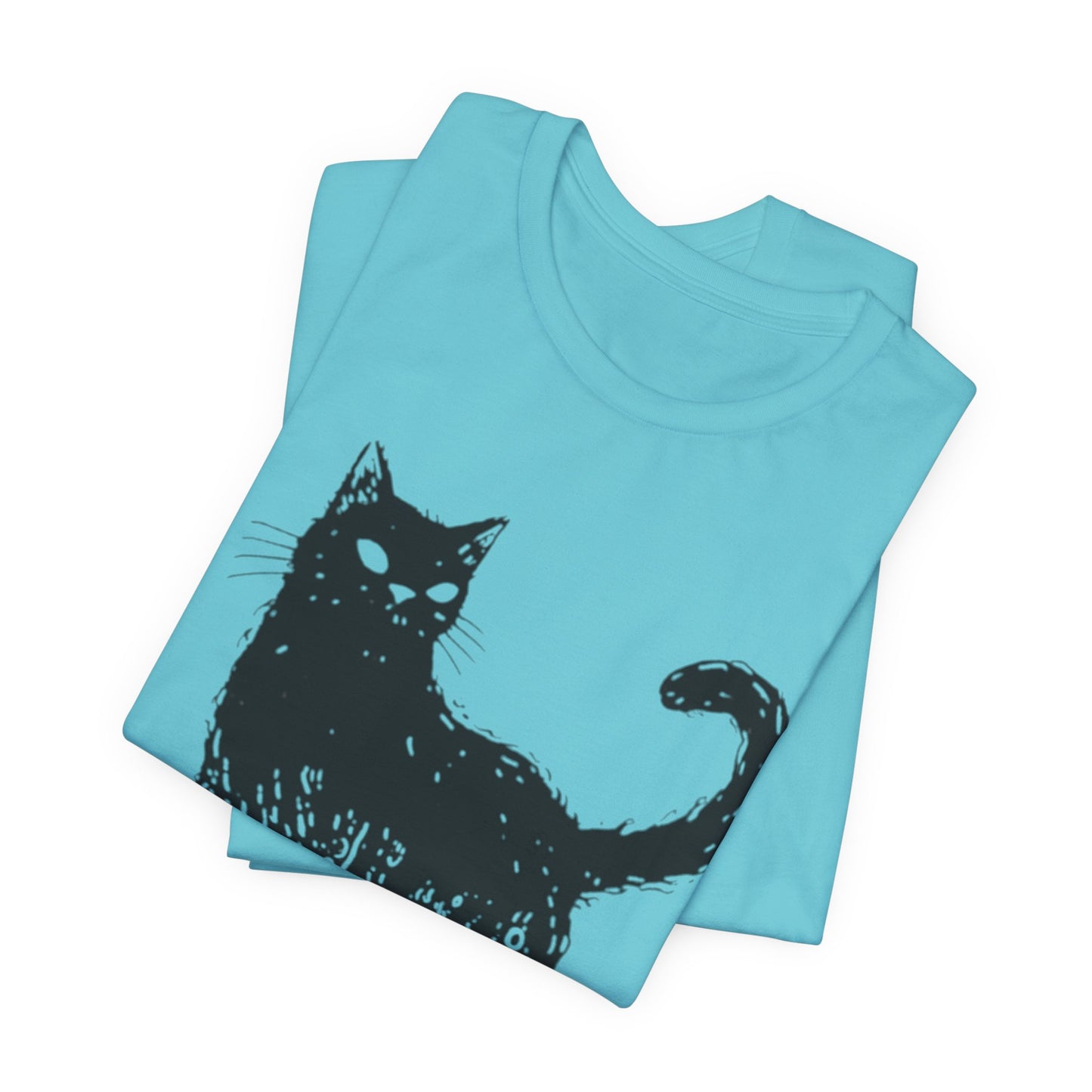 OctoCat Original T‑Shirt — Black Ink Mythical Cat with Octopus Tentacles Graphic Tee