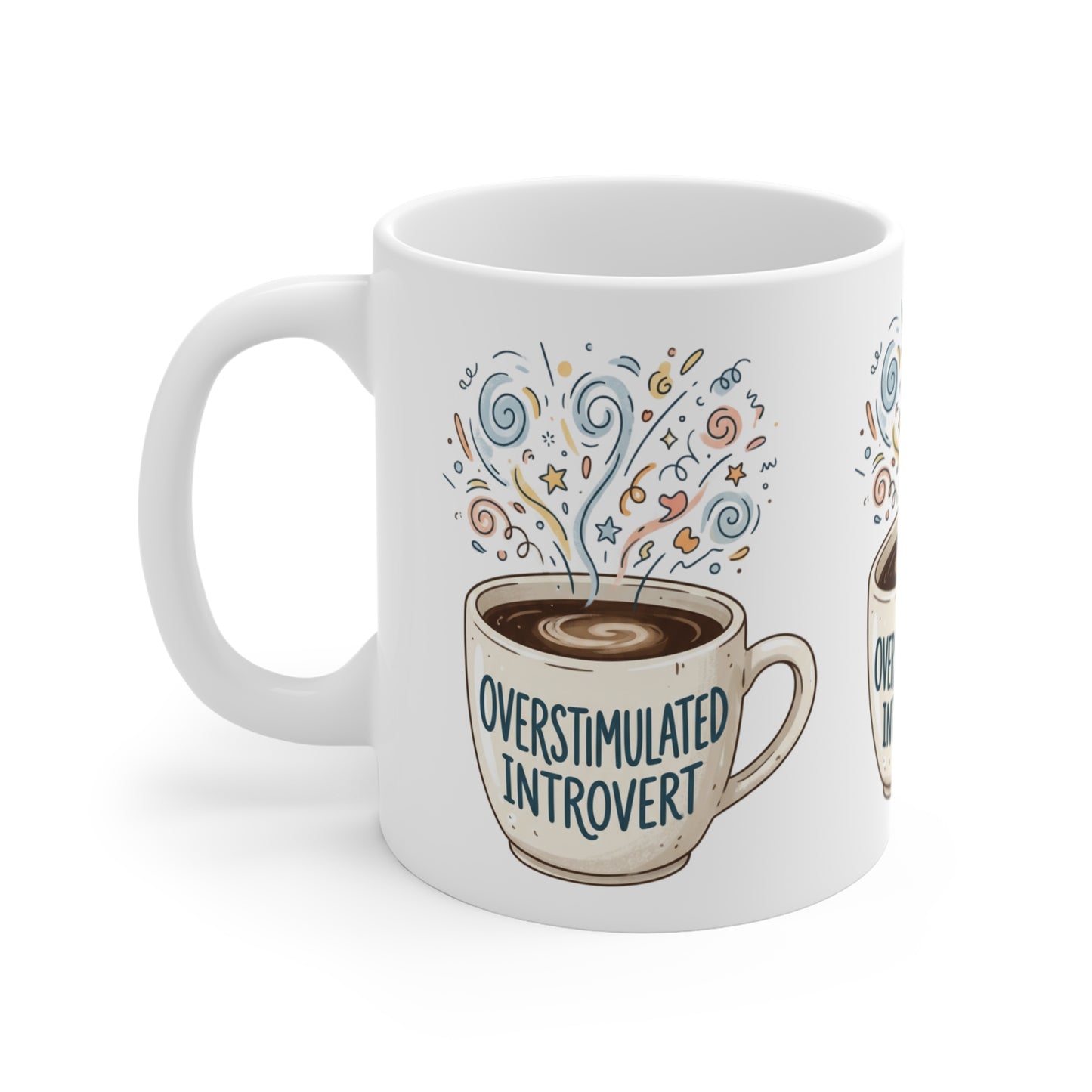 VOID - Overstimulated Introvert Coffee Mug — 11oz Funny Introvert Gift