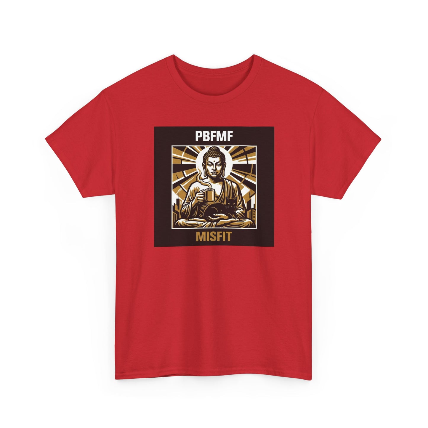 PBFMF - Twigs - Misfit Buddha Graphic Tee — 'PBFMF' Streetwear Mental Health-Inspired T-Shirt