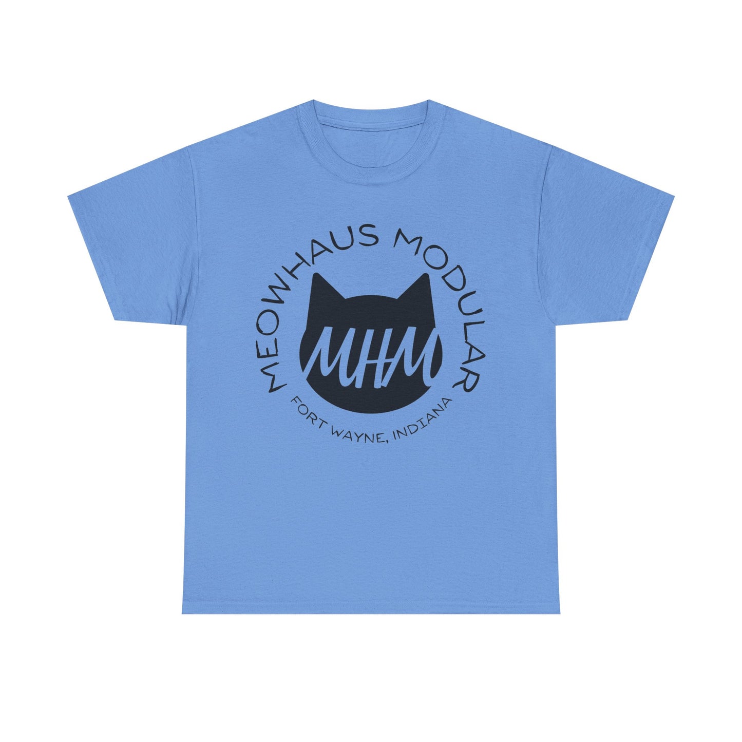 Meowhaus Modular Tee — 'MHM' Cat Logo Fort Wayne, Indiana