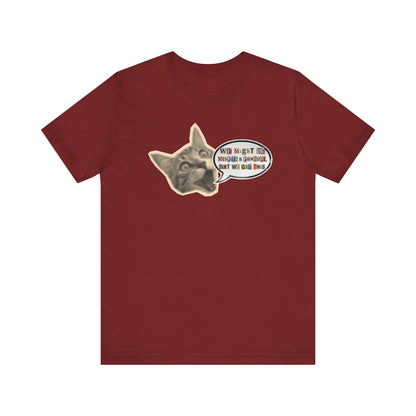 Cat Meme T‑Shirt — Vintage Cat Head Saying "We Might Be Misfits And F@#kups, But We Got This!""