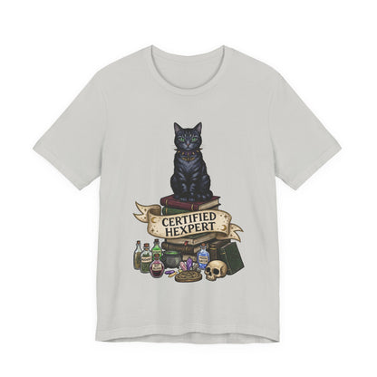 DarkArts - Hexpert (Color) T-Shirt — Black Cat Witchcraft Graphic Tee