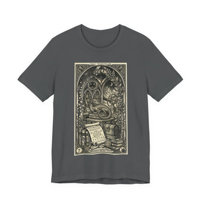 DarkArts Collection - Dragon - Occult Library T-Shirt — Vintage Tarot Alchemy Design