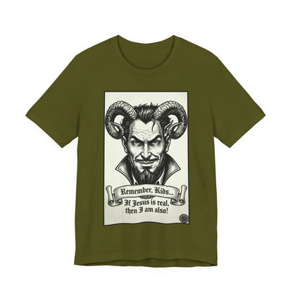 BLZB - Devil Illustration Tee – “Remember Kids... ” Graphic T‑Shirt