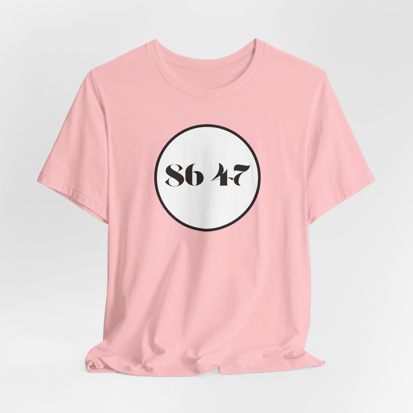 86 47 - Clean, Clear & Concise - Vintage Circle Number Tee — "86 47" Graphic T-Shirt