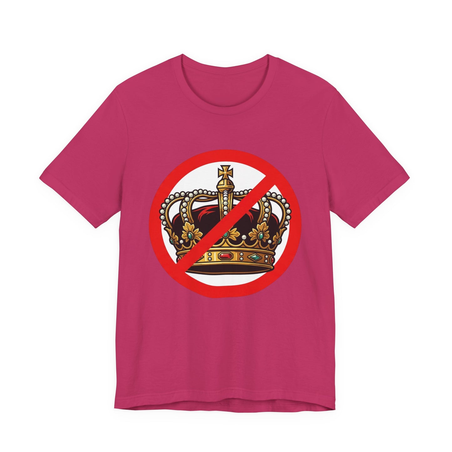 No Kings T-Shirt — Anti-Monarchy Crown Symbol Graphic Tee