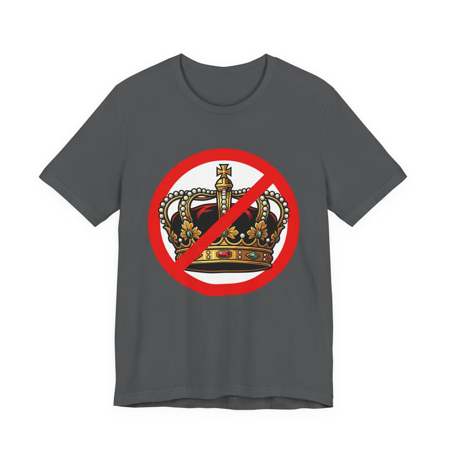 No Kings T-Shirt — Anti-Monarchy Crown Symbol Graphic Tee