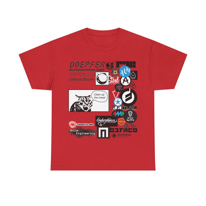Modular Mashup - Clean Up This Mess! - Graphic Sticker Collage Tee