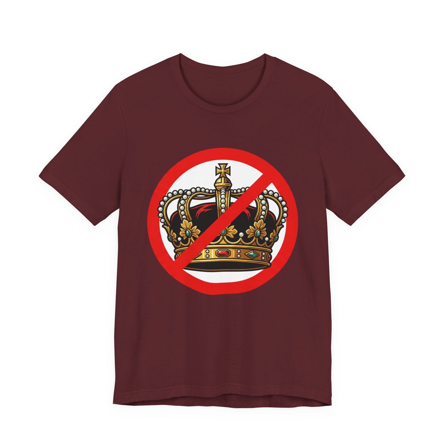 No Kings T-Shirt — Anti-Monarchy Crown Symbol Graphic Tee