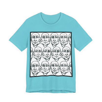 HotGossip - Version 1 - Abstract Repeating Faces Graphic Tee