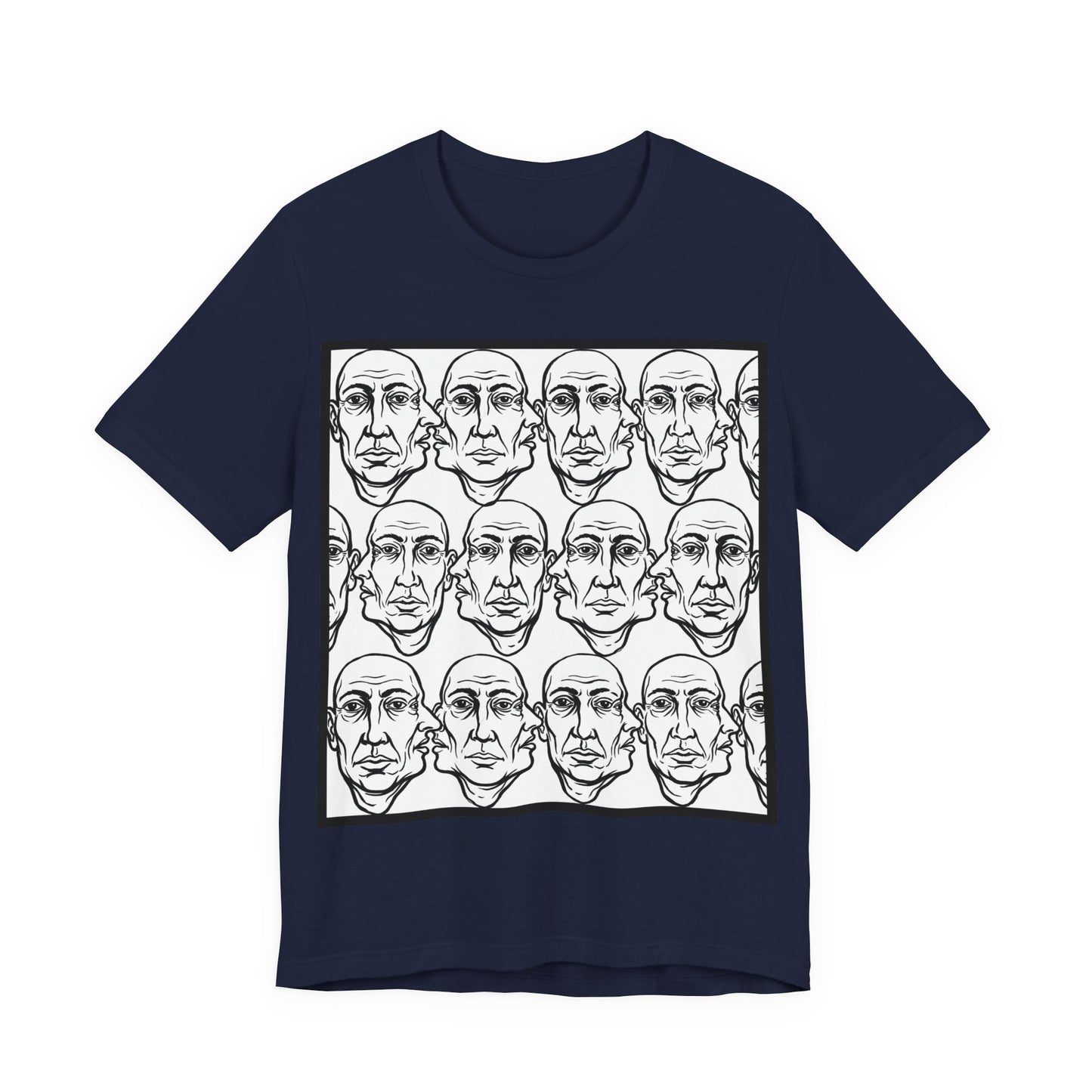 HotGossip - Version 1 - Abstract Repeating Faces Graphic Tee