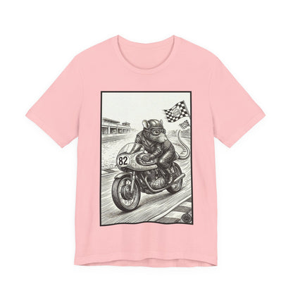 Ratney - "Rat Race" - Motorcycle Rat Racing T‑Shirt — Vintage Racer Graphic Tee