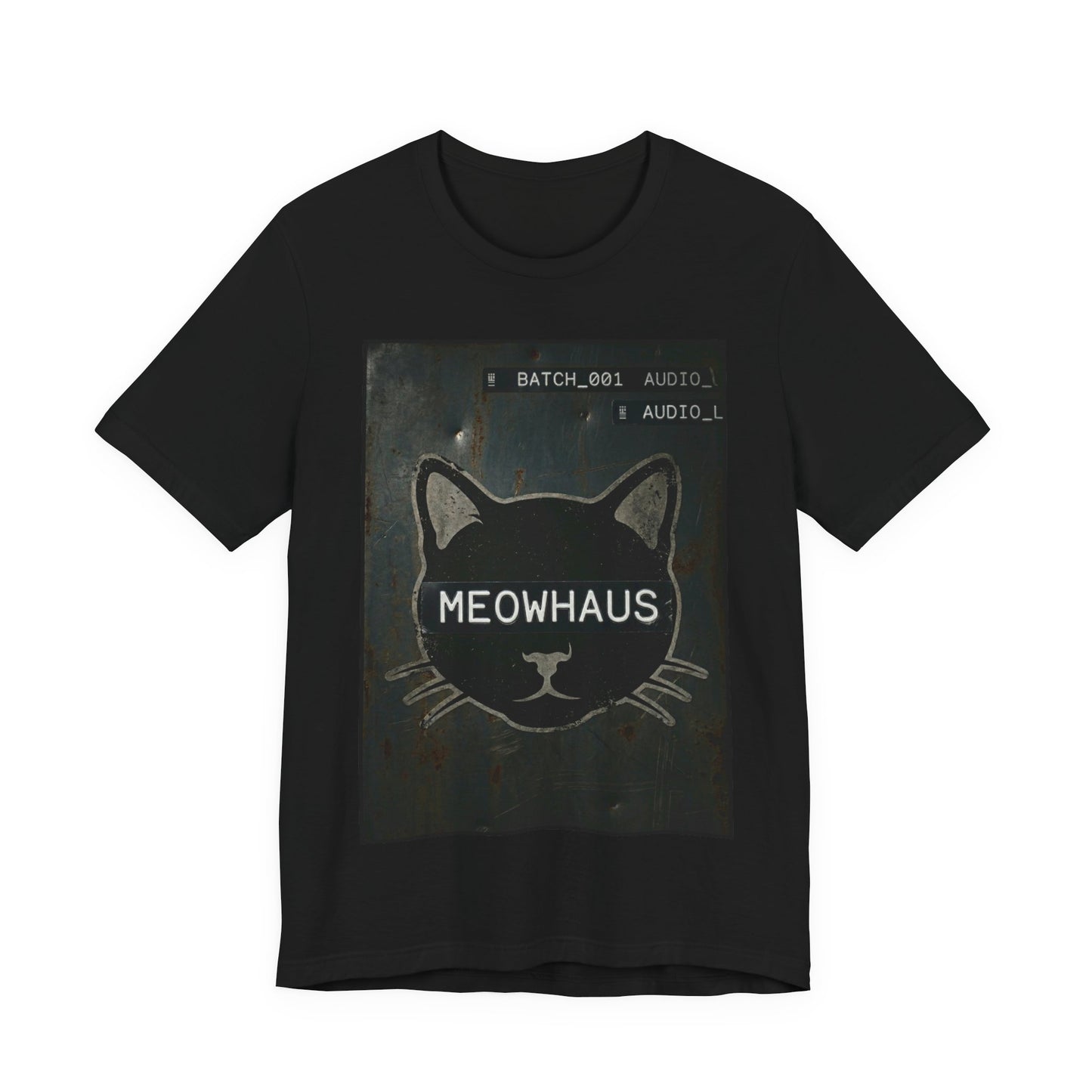 MeowHaus Metal Sign - Cat Graphic Tee — Vintage Cat Head Design