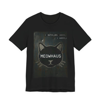 MeowHaus Metal Sign - Cat Graphic Tee — Vintage Cat Head Design