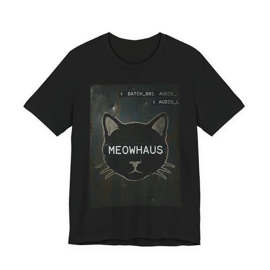 MeowHaus Metal Sign - Cat Graphic Tee — Vintage Cat Head Design