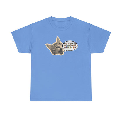 Collage Cat Head Tee — "We May Be Misfits And F@#kups, But We Got This!" Graphic T-Shirt