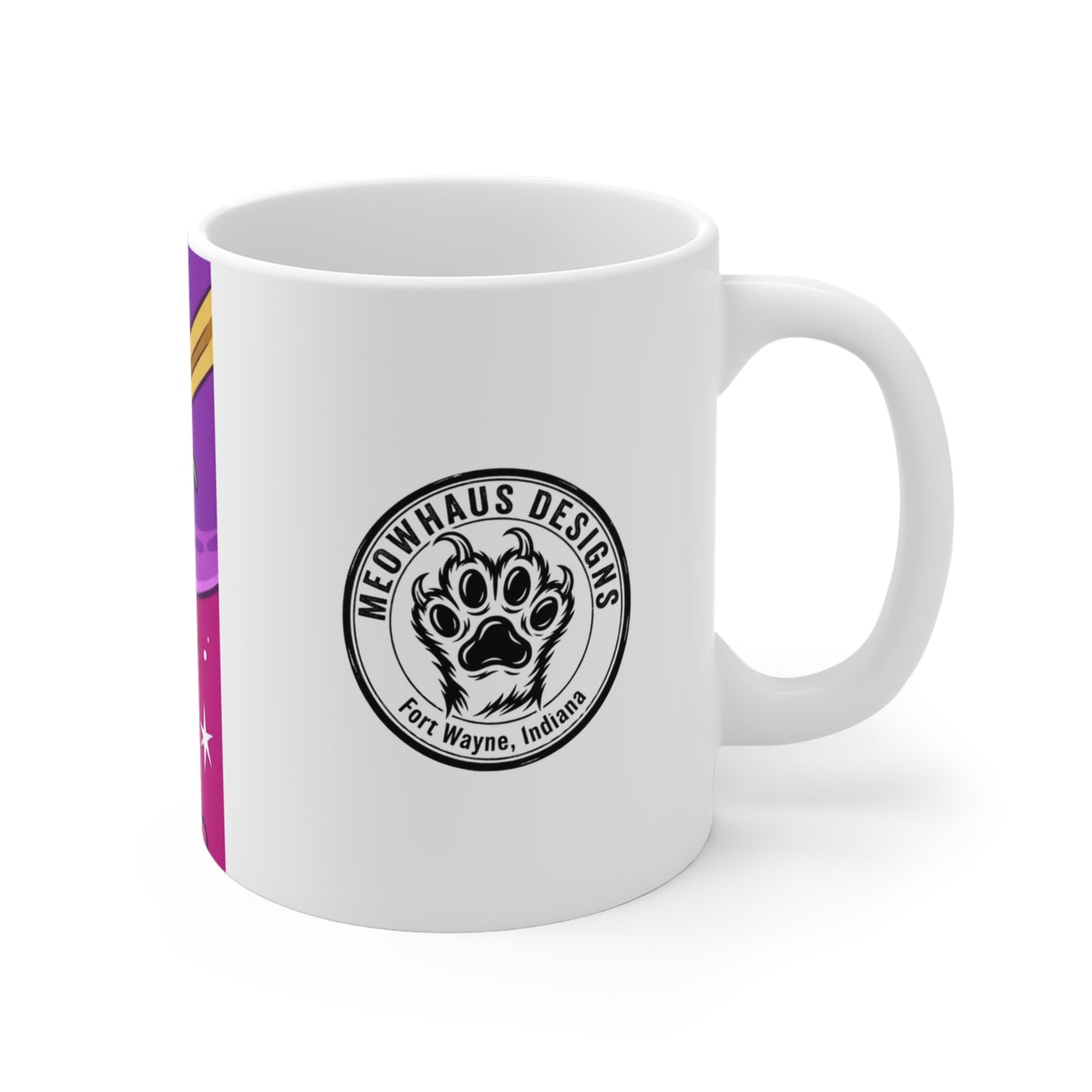 AlienCat Astronaut - Full Color - 11oz Mug Left Handle – Space Adventure 11oz
