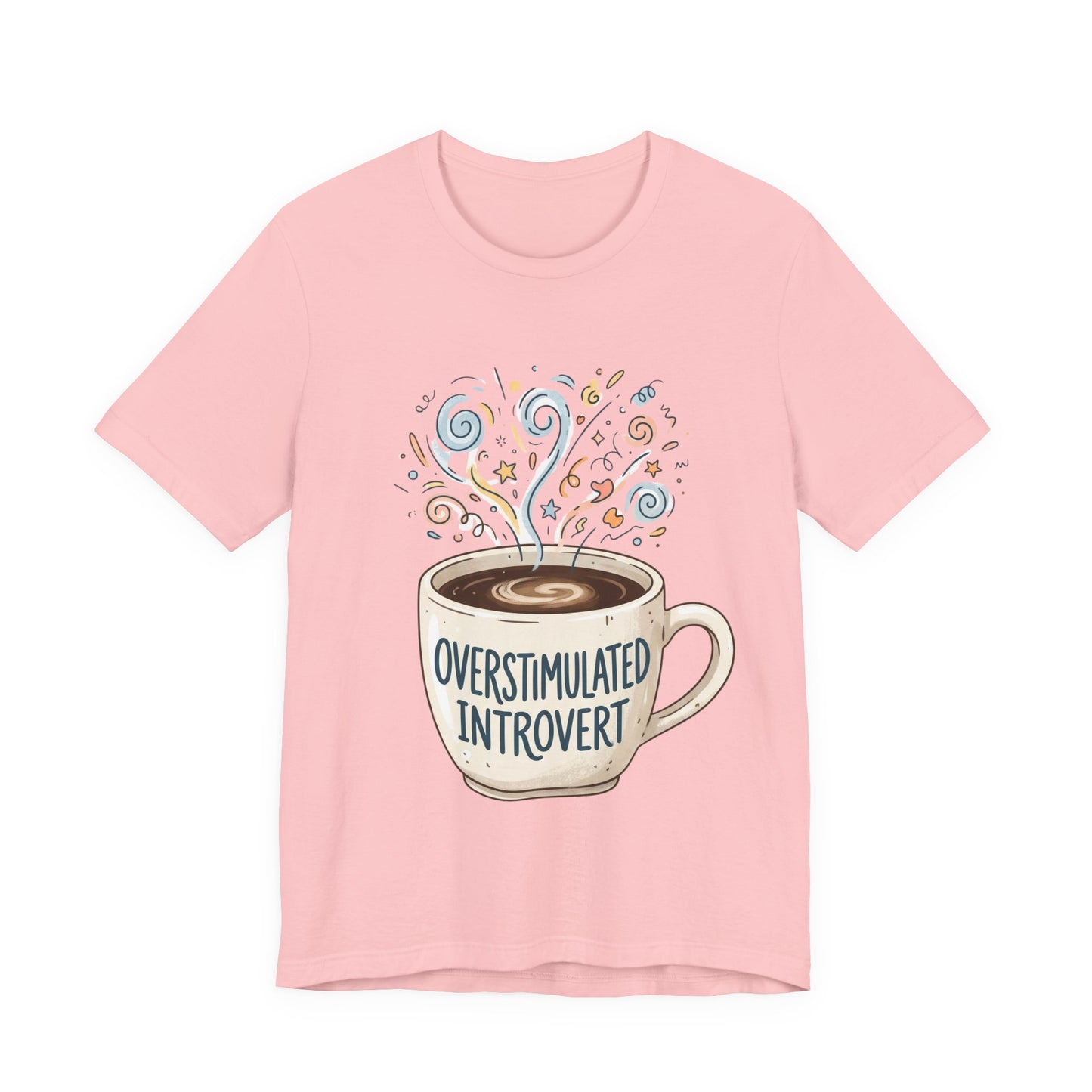 VOID - Overstimulated Introvert Coffee Tee — Cute Coffee Mug Graphic T-Shirt