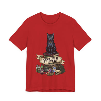 DarkArts - Hexpert (Color) T-Shirt — Black Cat Witchcraft Graphic Tee