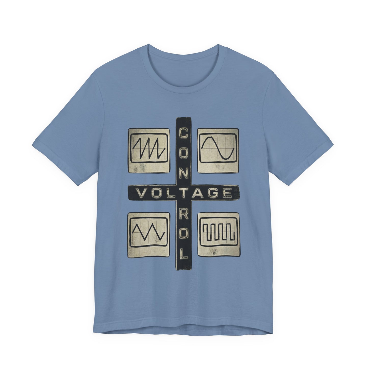 CV Control Voltage Modular Analog Synth Tee — Retro Oscilloscope T-Shirt