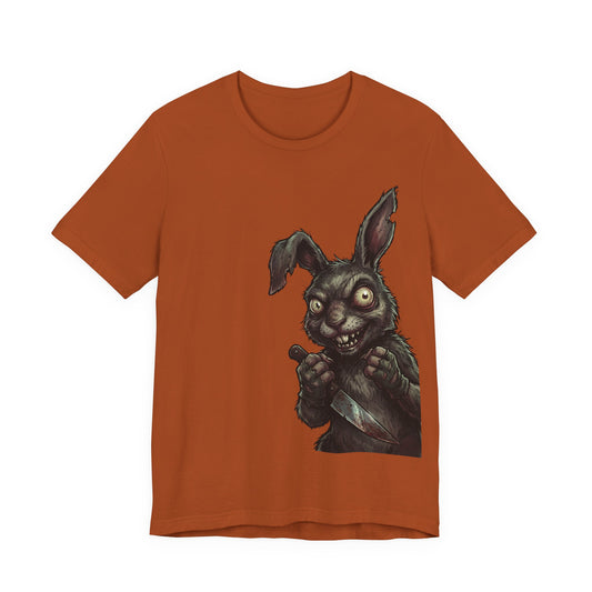 Creepy Killer Bunny T-Shirt — Horror Rabbit Graphic Tee