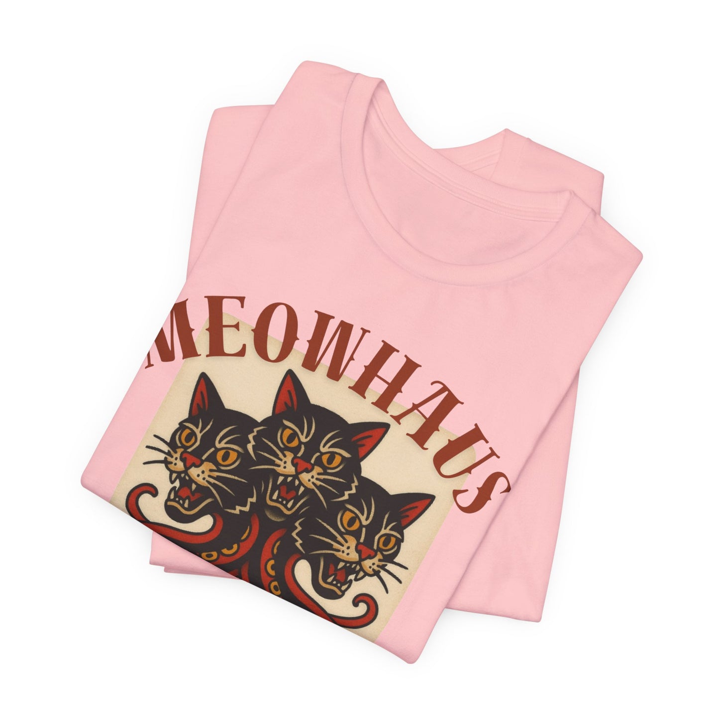 The Magic Three - Vintage Tattoo Meowhaus Cat-Octopus Graphic Tee