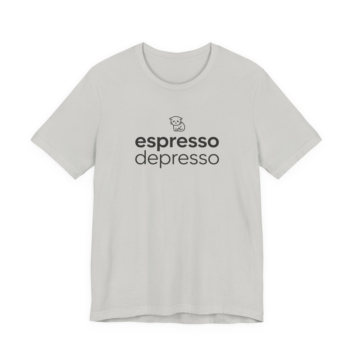 VOID - Espresso Depresso Tee - Cute Cat Funny Coffee Lover T-Shirt