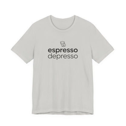 VOID - Espresso Depresso Tee - Cute Cat Funny Coffee Lover T-Shirt