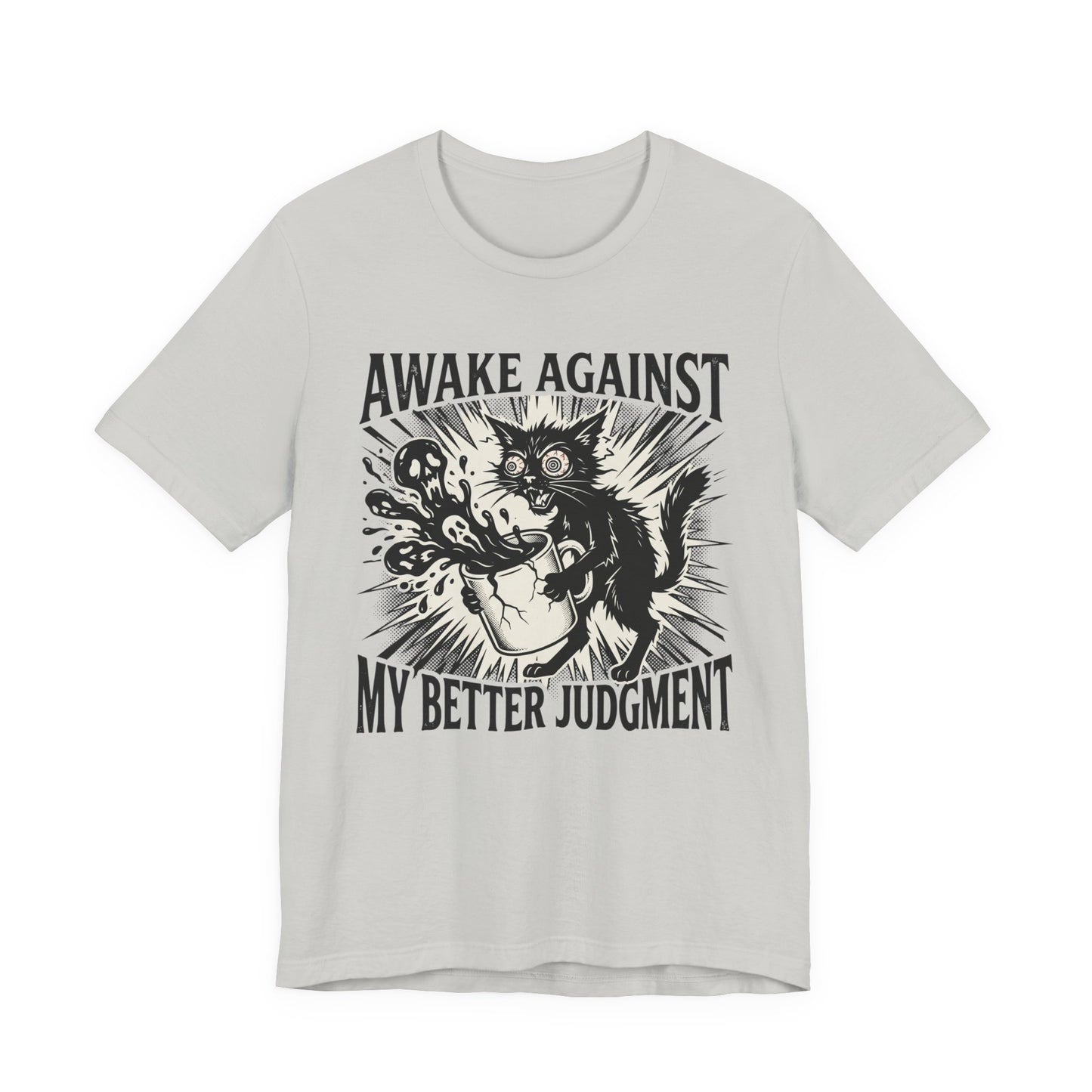 VOID - 'Awake Against My Better Judgment' Coffee Cat Graphic Tee