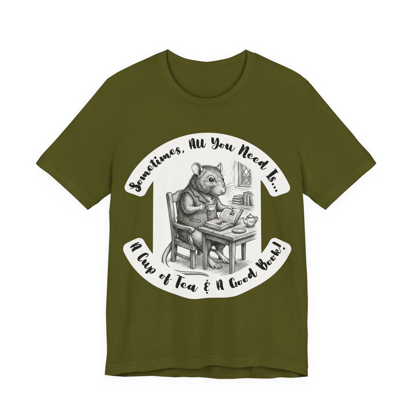 Ratney - Tea & Books T‑Shirt — "Sometimes All You Need Is A Cup of Tea & A Good Book" - Introvert Book Lovers!
