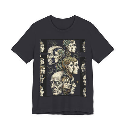 Family Of Thought - "Hearing Voices" - Human Mind Anatomy Tee — Vintage Phrenology Art T‑Shirt