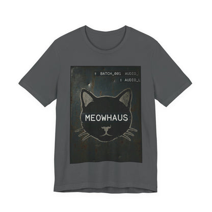 MeowHaus Metal Sign - Cat Graphic Tee — Vintage Cat Head Design