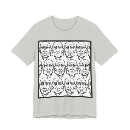 HotGossip - Version 1 - Abstract Repeating Faces Graphic Tee
