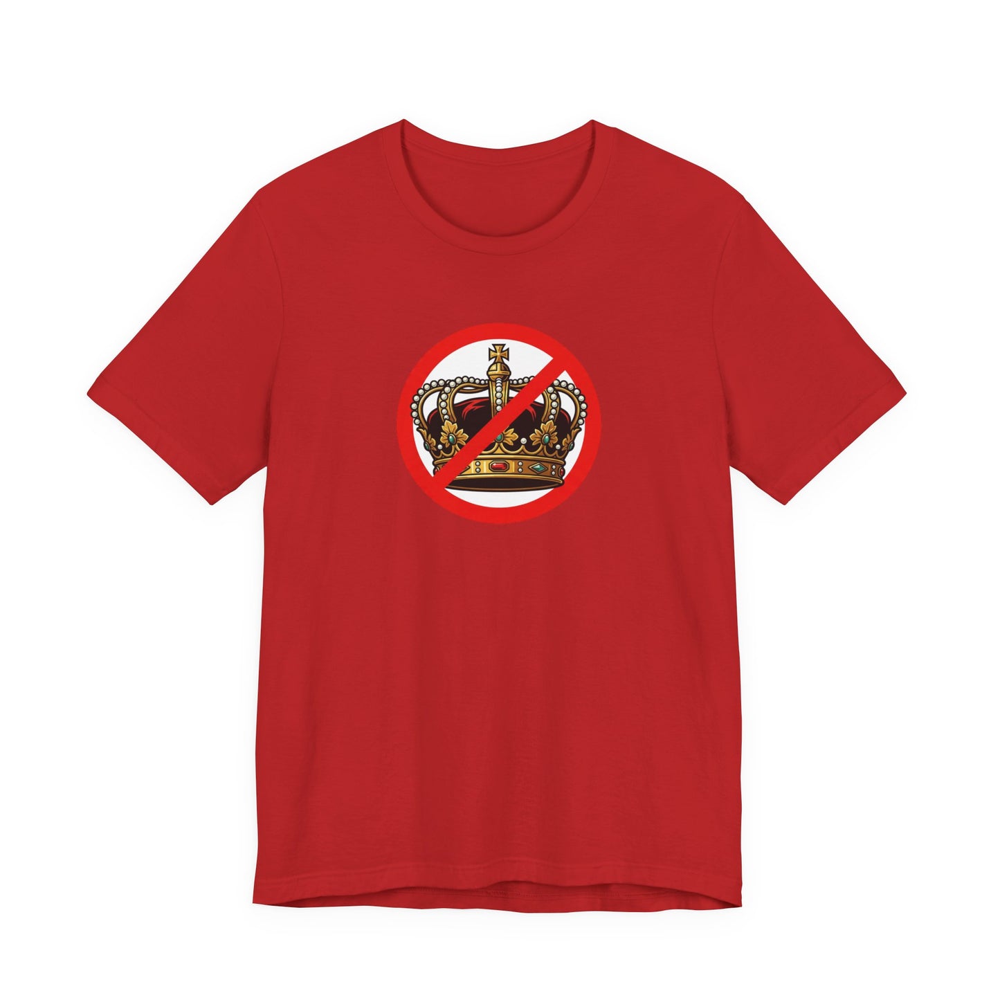 No Kings - Smaller Graphic - Protest Rally T-Shirt — No Crown Prohibition Graphic Tee