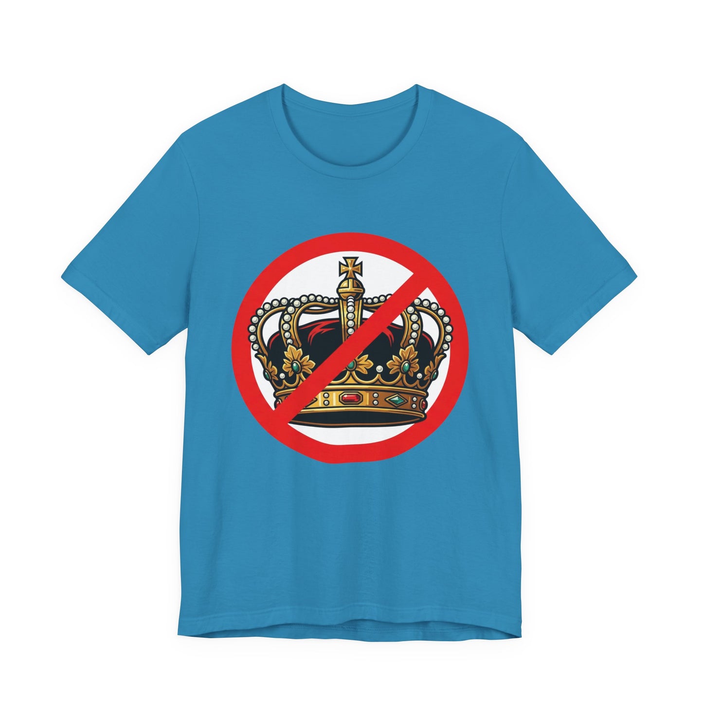 No Kings T-Shirt — Anti-Monarchy Crown Symbol Graphic Tee