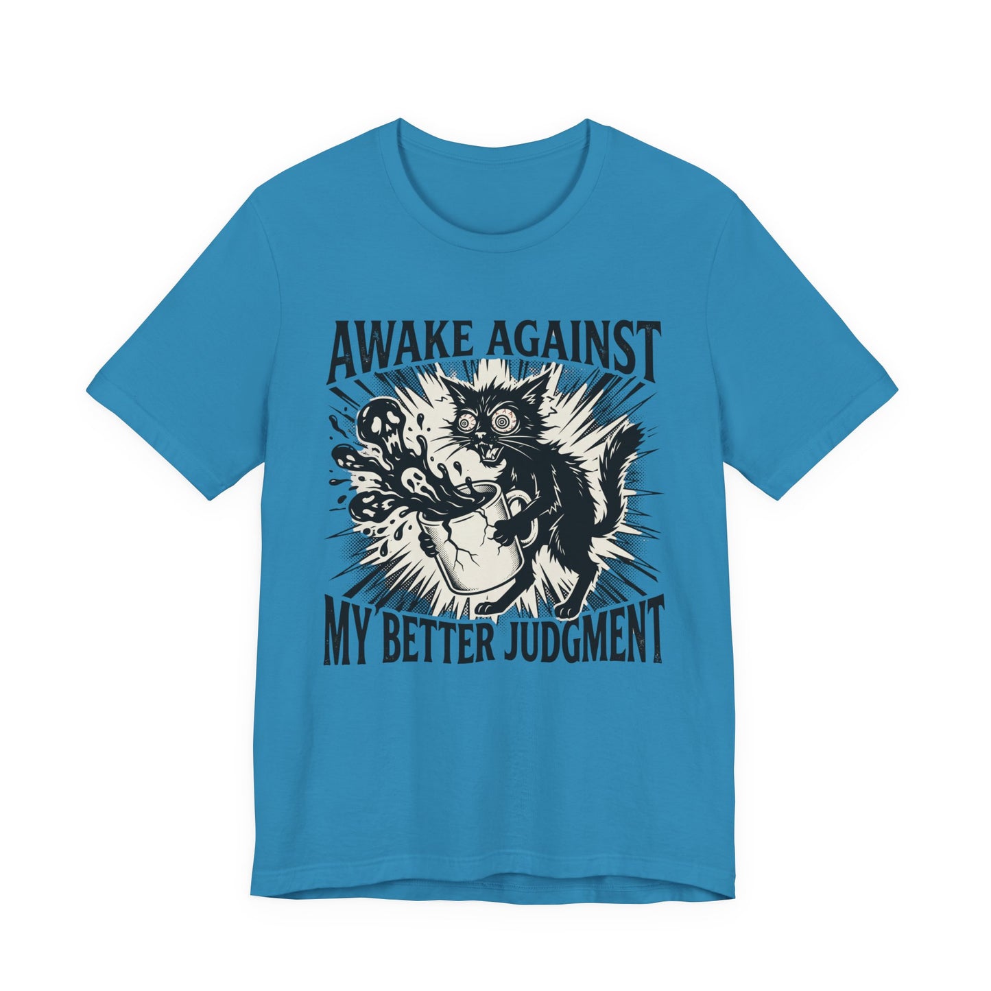 VOID - 'Awake Against My Better Judgment' Coffee Cat Graphic Tee