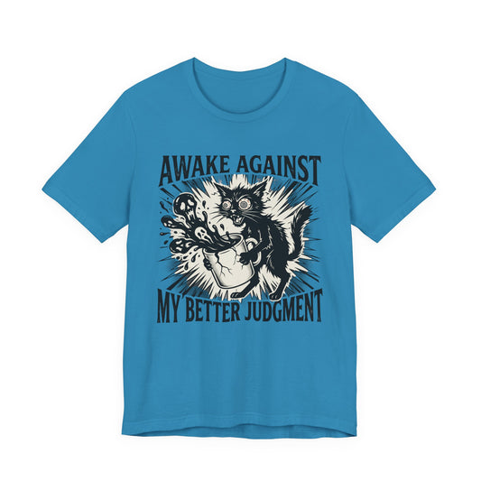 VOID - 'Awake Against My Better Judgment' Coffee Cat Graphic Tee