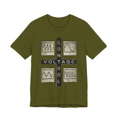 CV Control Voltage Modular Analog Synth Tee — Retro Oscilloscope T-Shirt