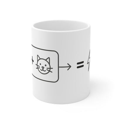 VOID - 11oz Mug - Coffee + Cat Formula Illustration