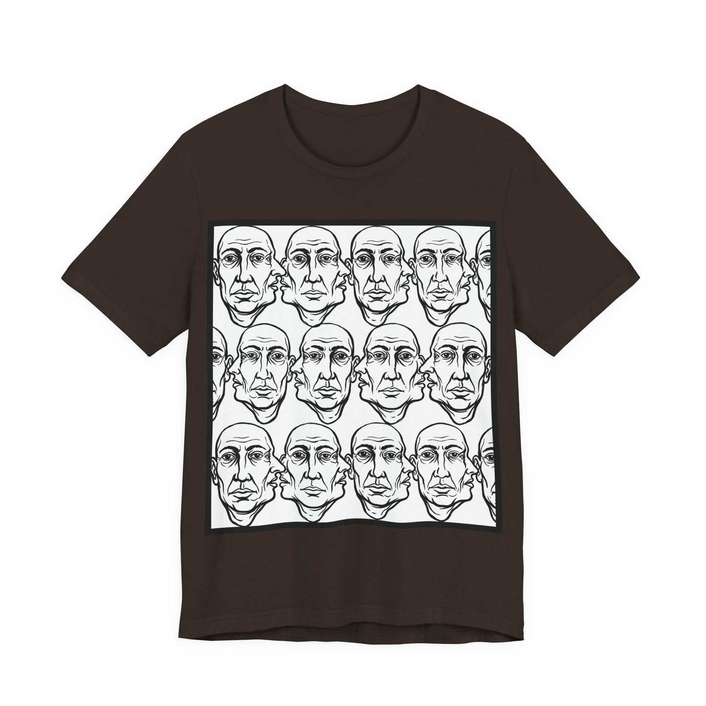 HotGossip - Version 1 - Abstract Repeating Faces Graphic Tee