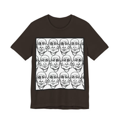 HotGossip - Version 1 - Abstract Repeating Faces Graphic Tee