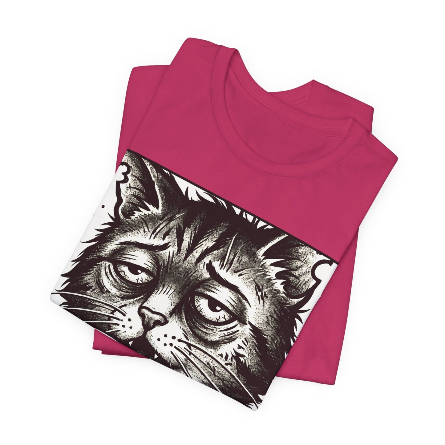 VOID - The Original Void Cat Tee — Tired Moody Cat Drinking Coffee Graphic T-Shirt