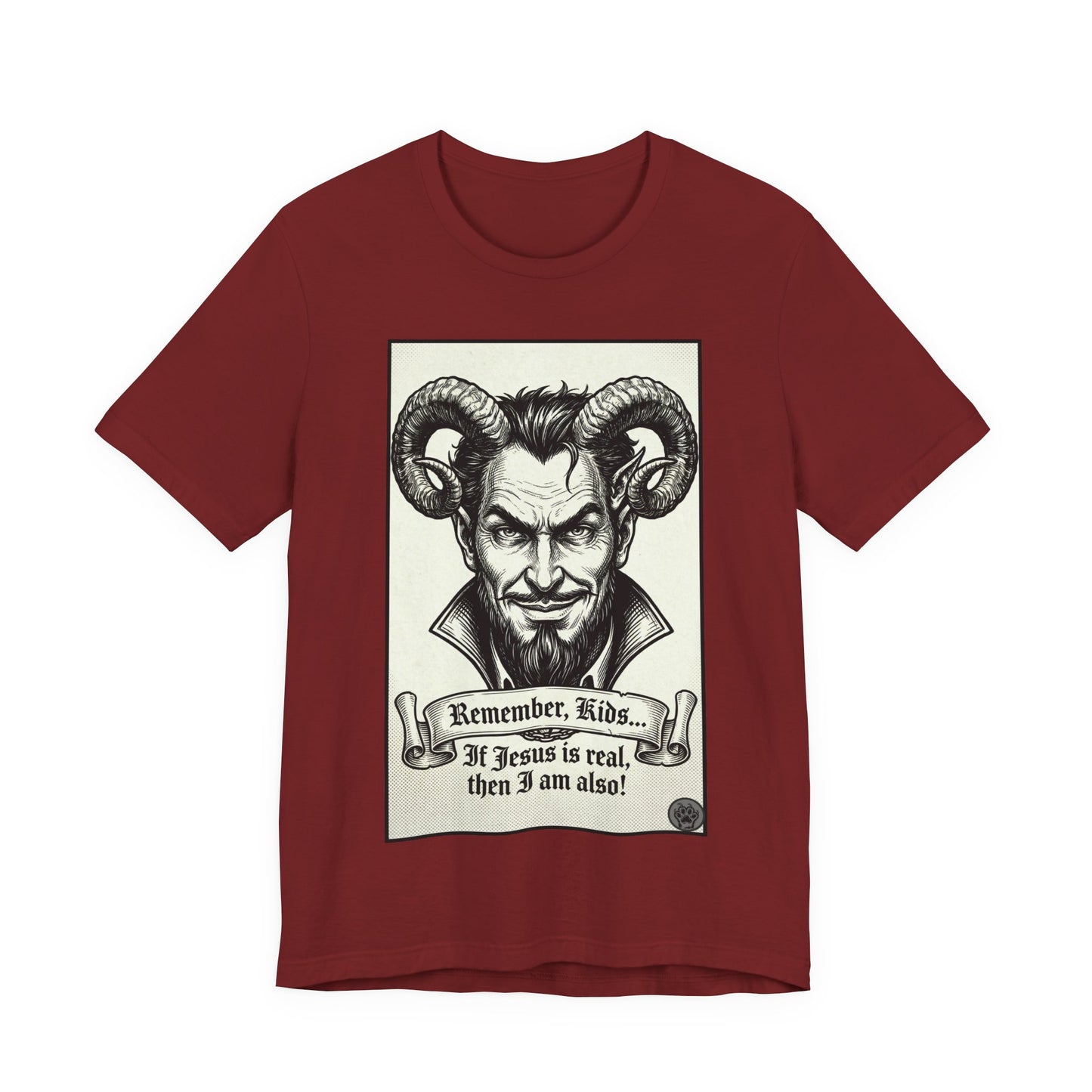 BLZB - Devil Illustration Tee – “Remember Kids... ” Graphic T‑Shirt